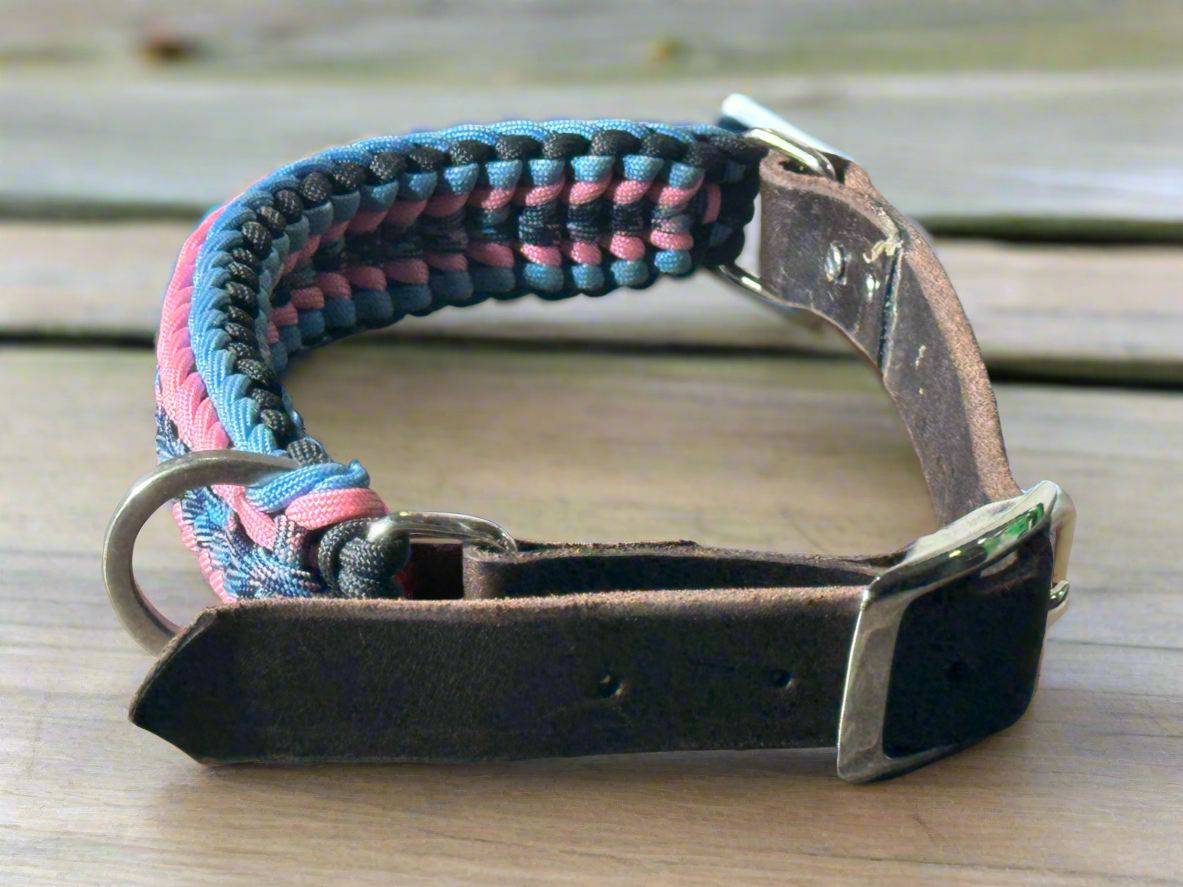 Swirl Braid Paracord Dog Collar