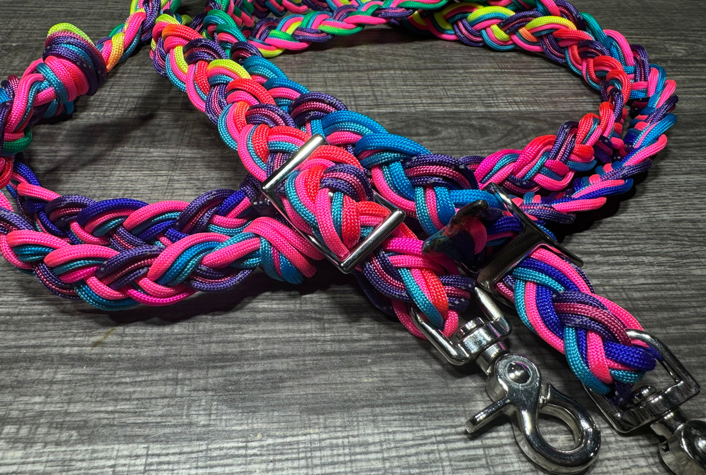 Crooked Creek Tack Rainbow Unicorn Barrel Reins