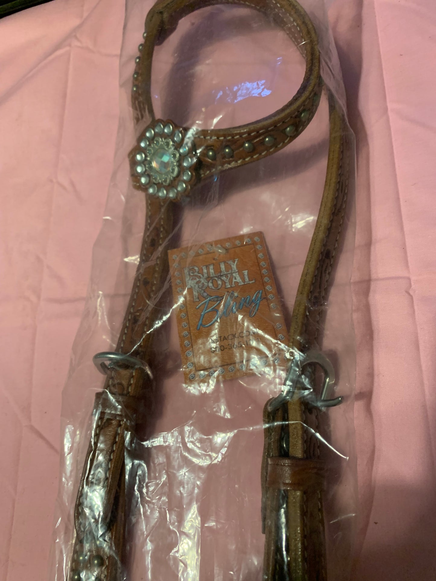 Billy Royal Bling Crystal Concho One Ear Headstall