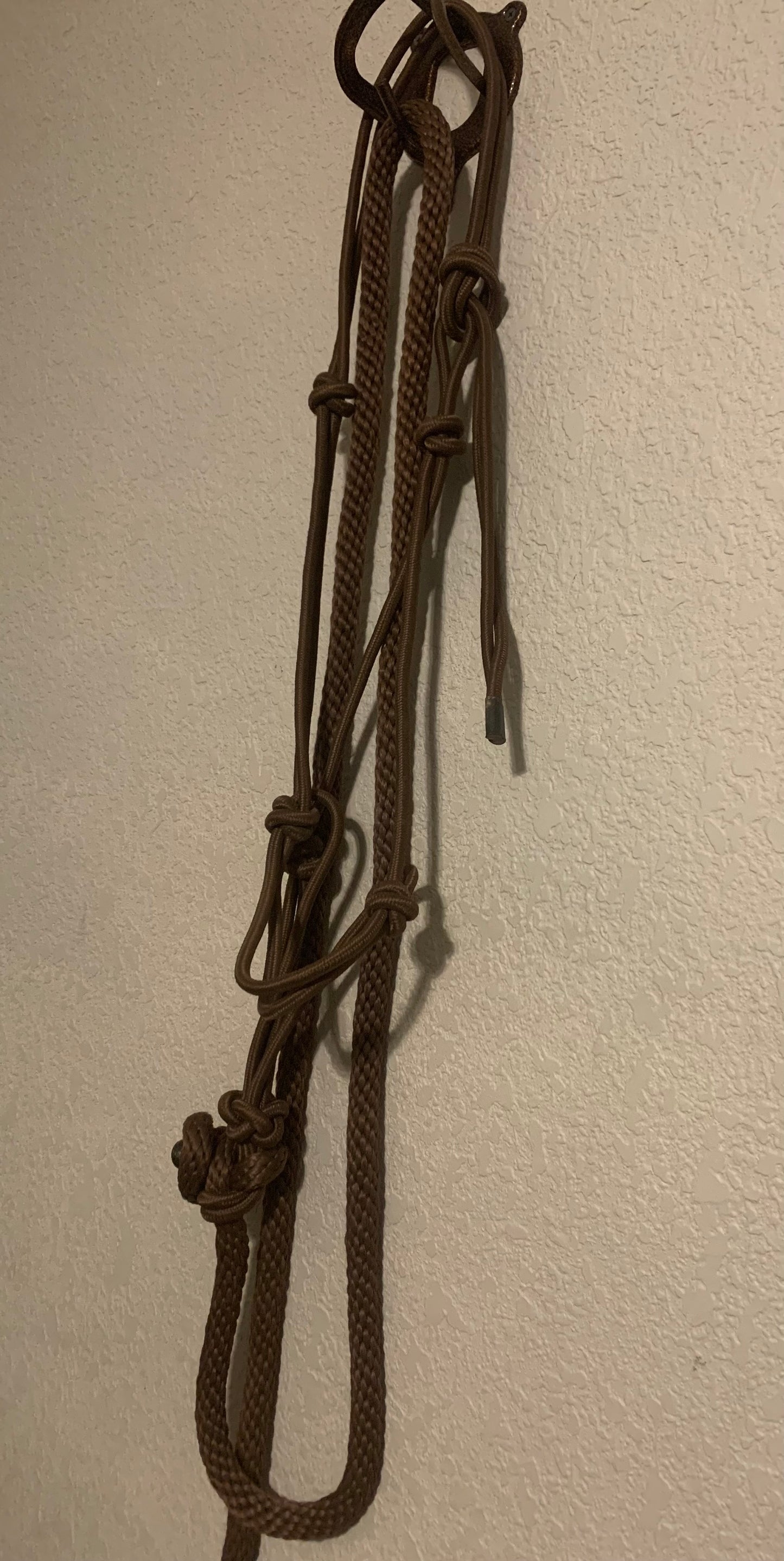 Brown Rope Halter with Lead