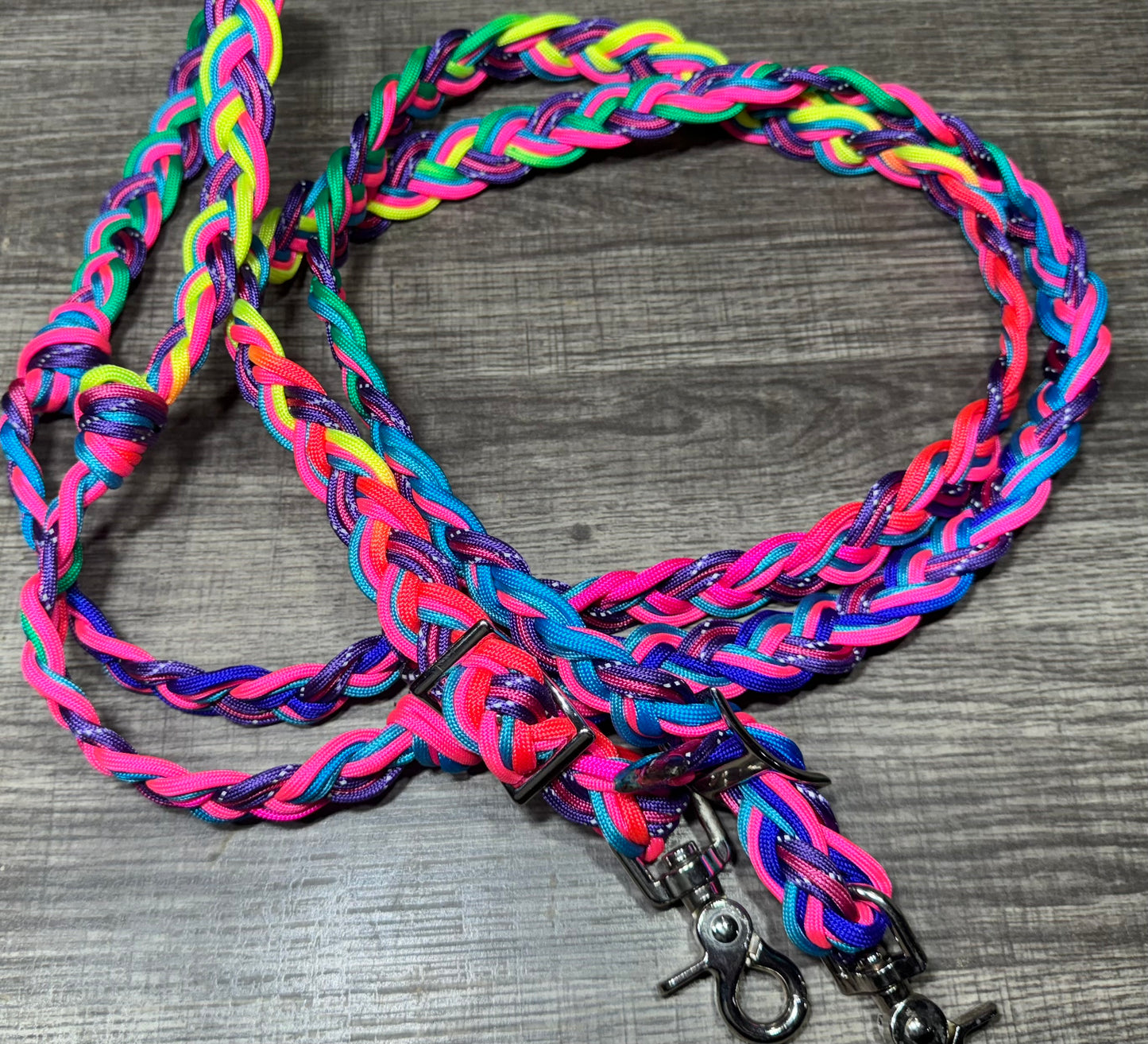 Crooked Creek Tack Rainbow Unicorn Barrel Reins