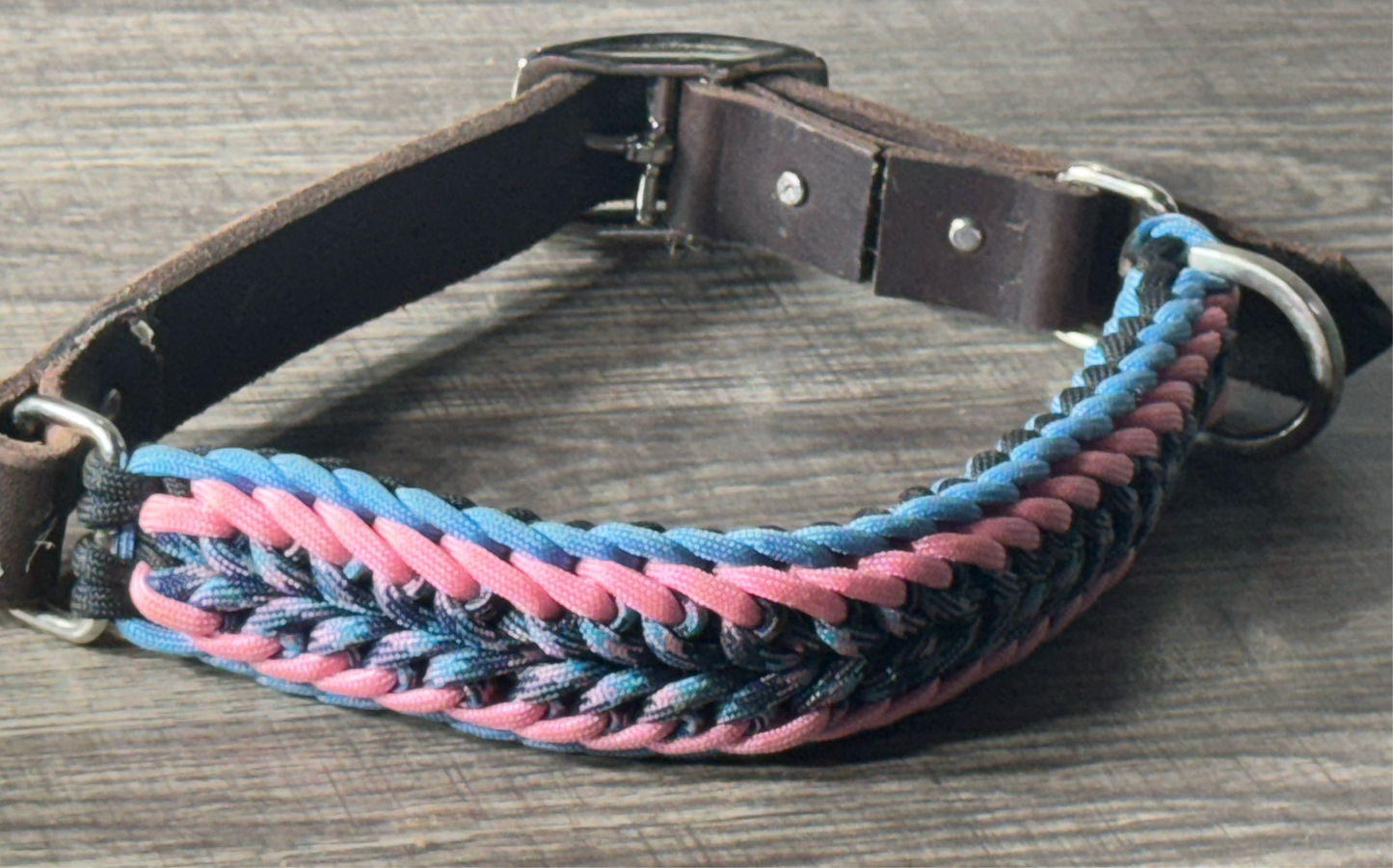 Swirl Braid Paracord Dog Collar