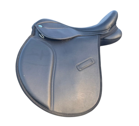 Black Silver Fox All Purpose Saddle 16”