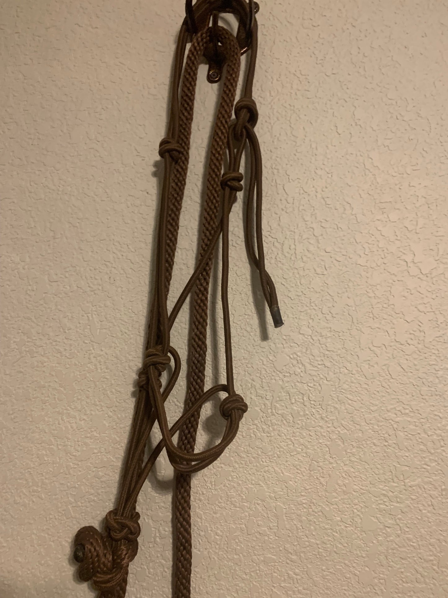 Brown Rope Halter with Lead