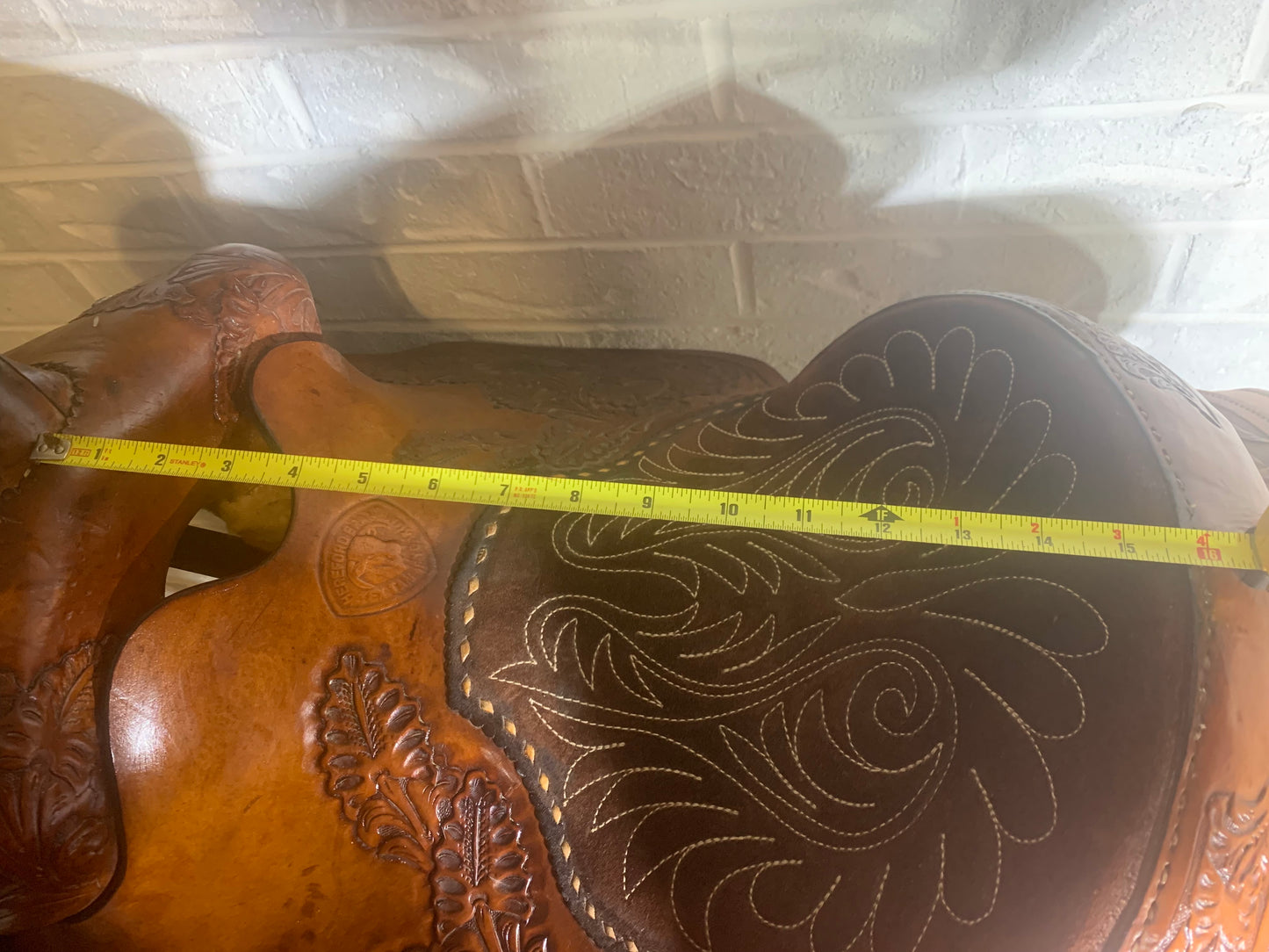 16" TexTan Hereford Brand Roping Saddle