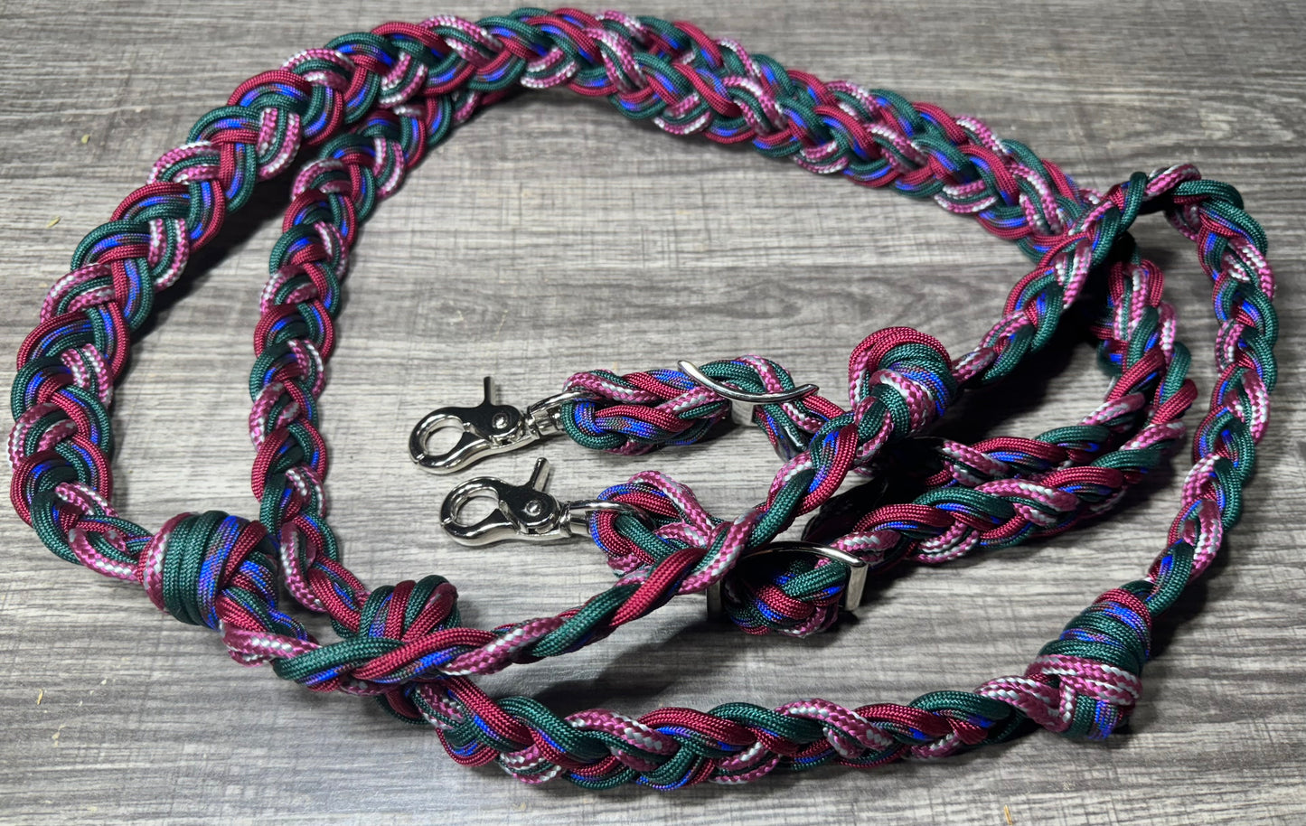 Crooked Creek Tack Oil Slick Barrel Reins