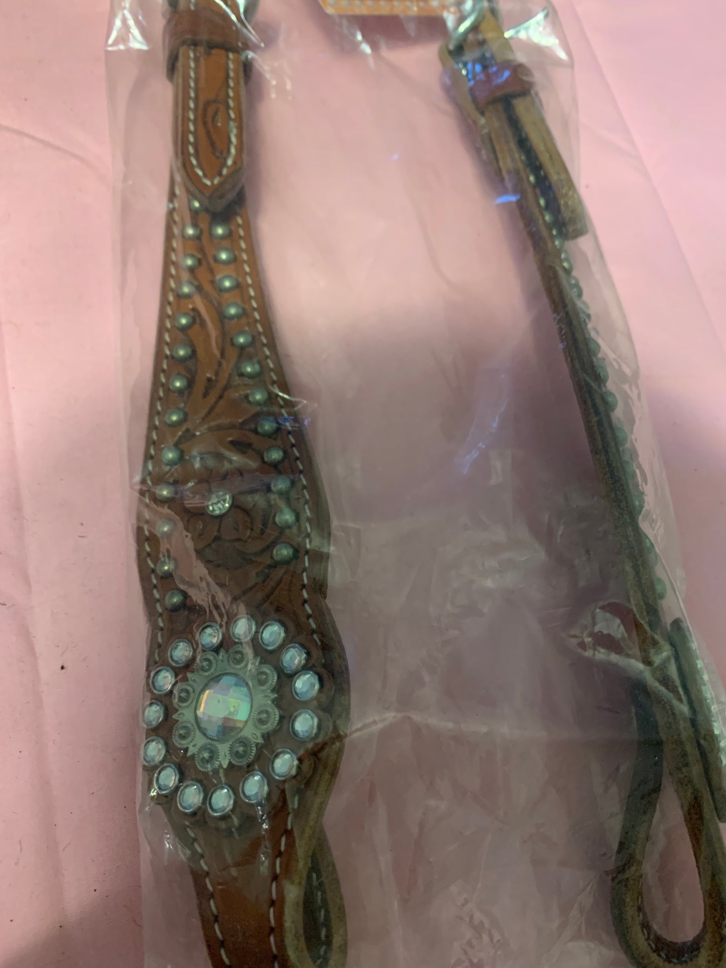 Billy Royal Bling Crystal Concho One Ear Headstall