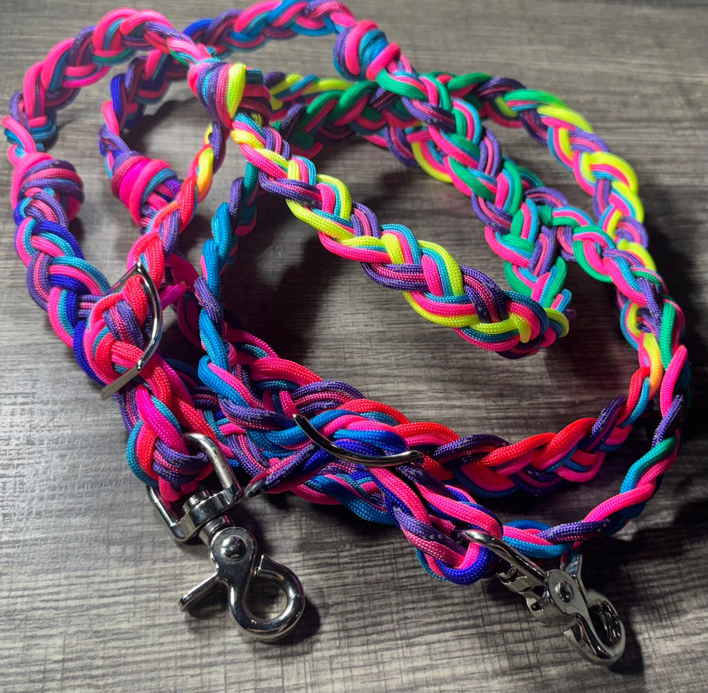 Crooked Creek Tack Rainbow Unicorn Barrel Reins