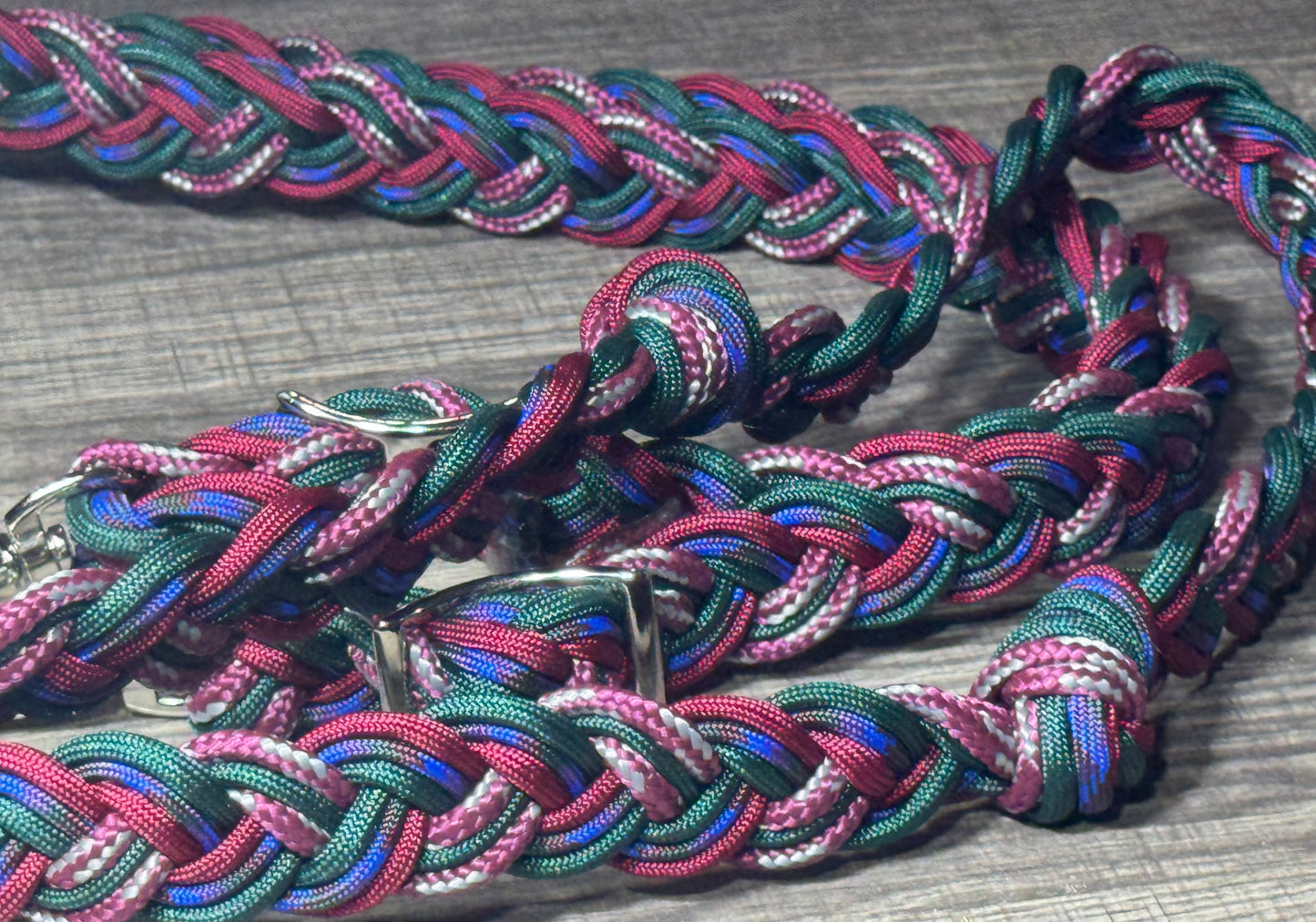 Crooked Creek Tack Oil Slick Barrel Reins