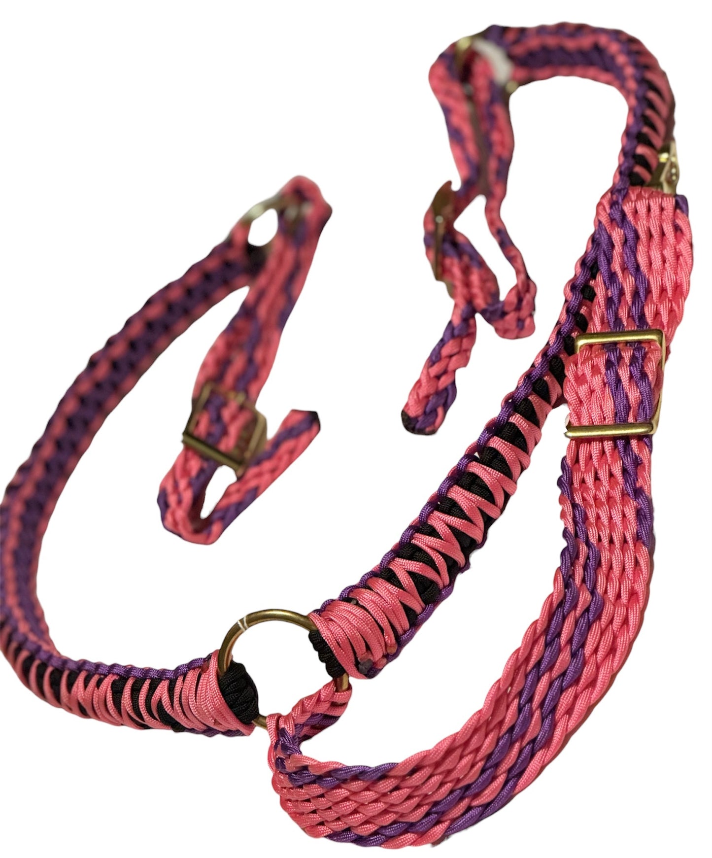 Crooked Creek Tack Pink and Purple Paracord Breastcollar