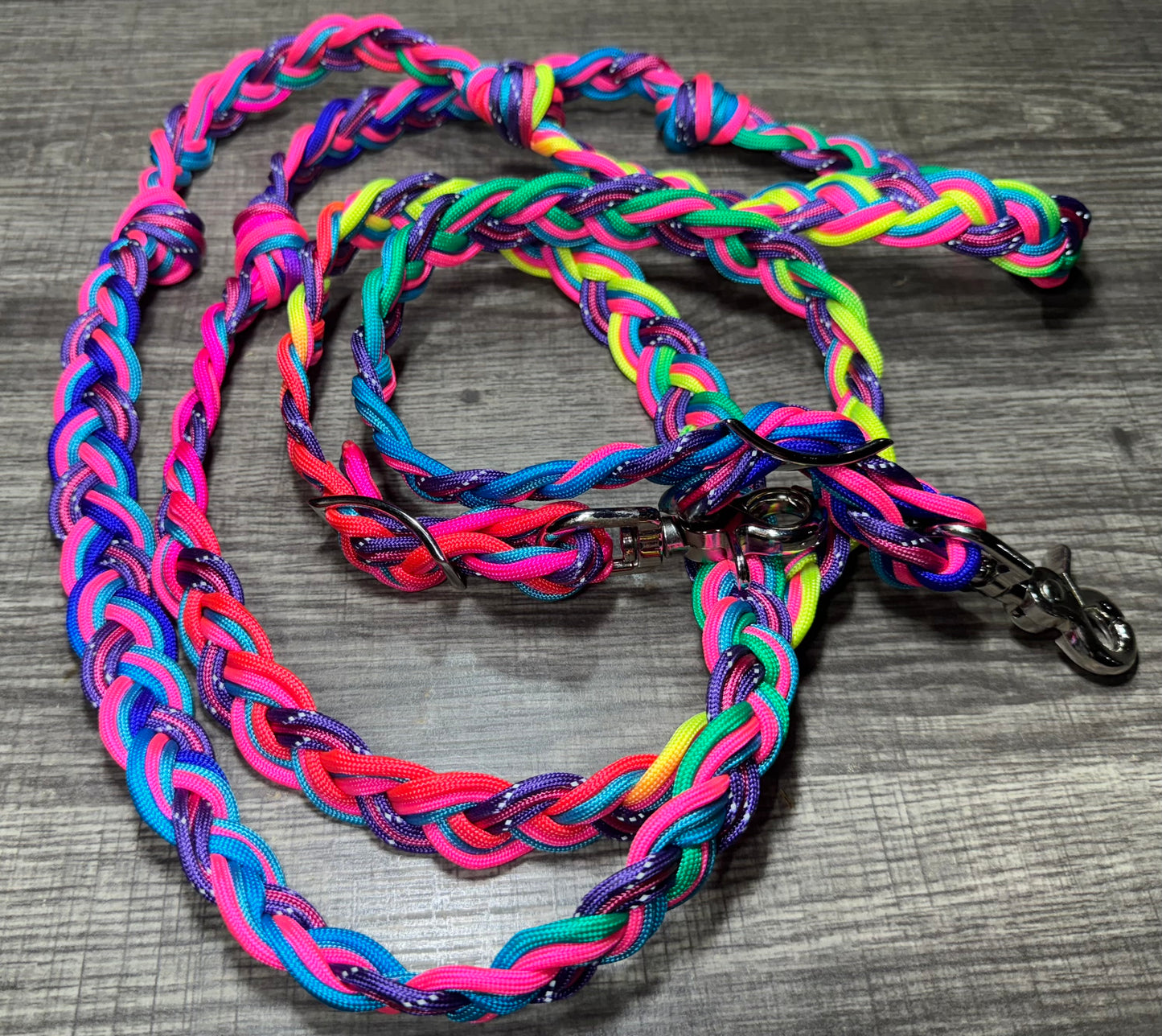 Crooked Creek Tack Rainbow Unicorn Barrel Reins